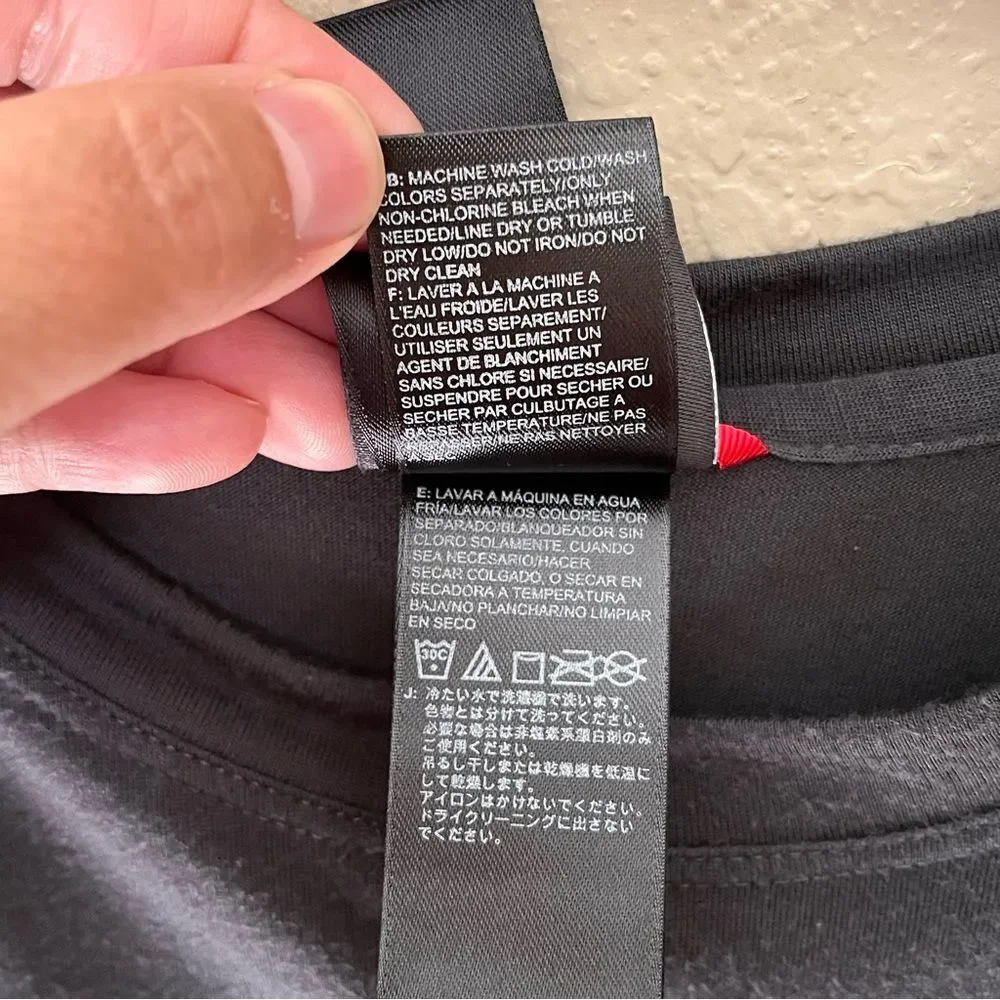 The North Face Coolmax Dark Gray Short Sleeve T-Shirt with Logo Size XL